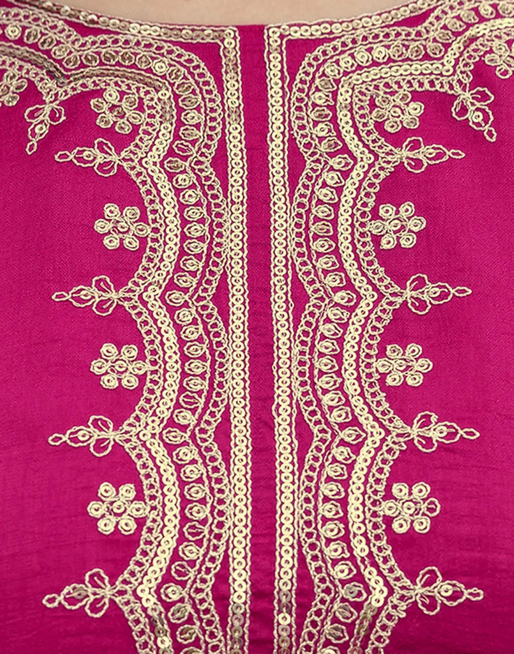Silk Embroidered Straight 3 Piece Kurta Set