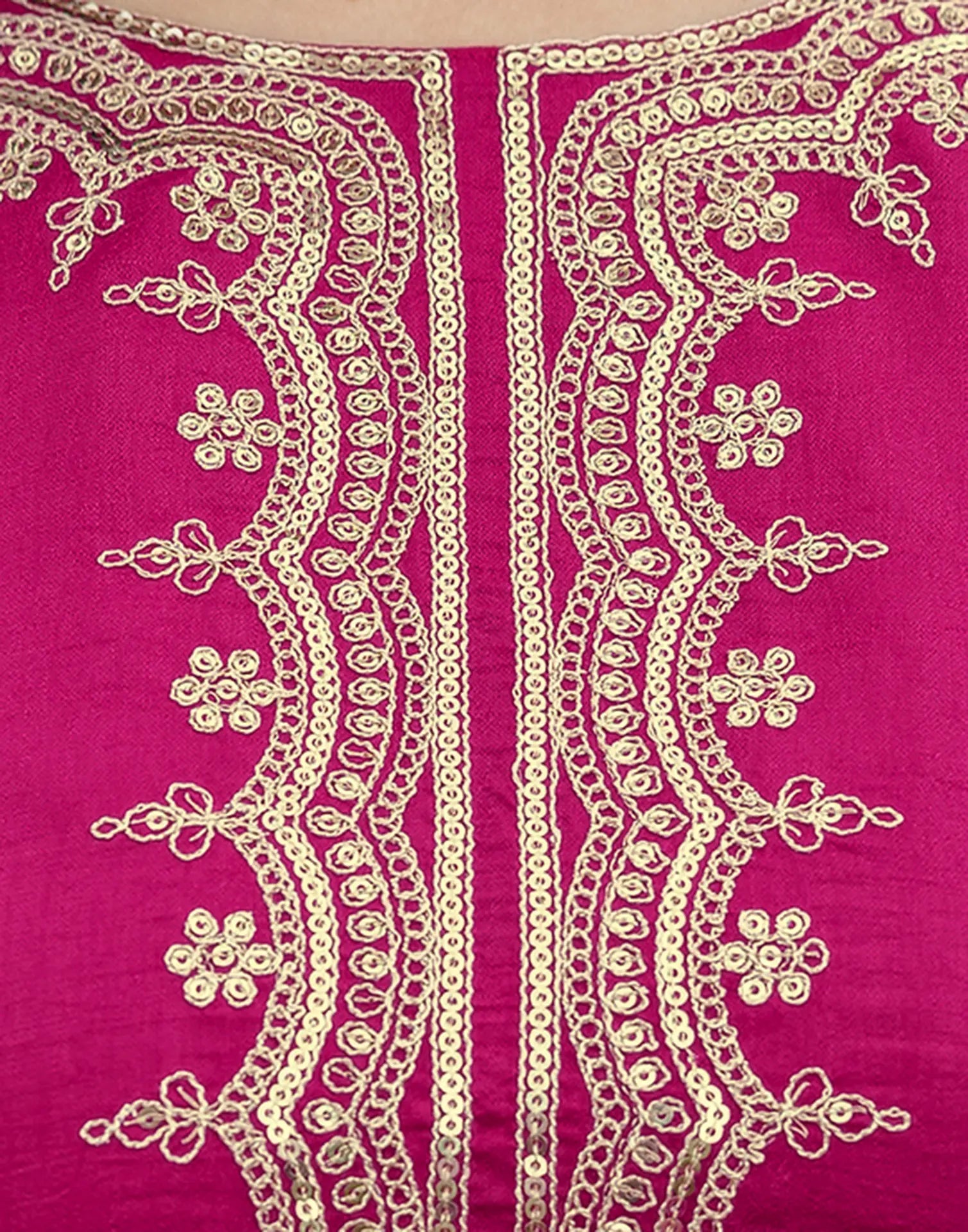 Silk Embroidered Straight 3 Piece Kurta Set