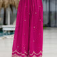Silk Embroidered Straight Kurta with Pant & Dupatta