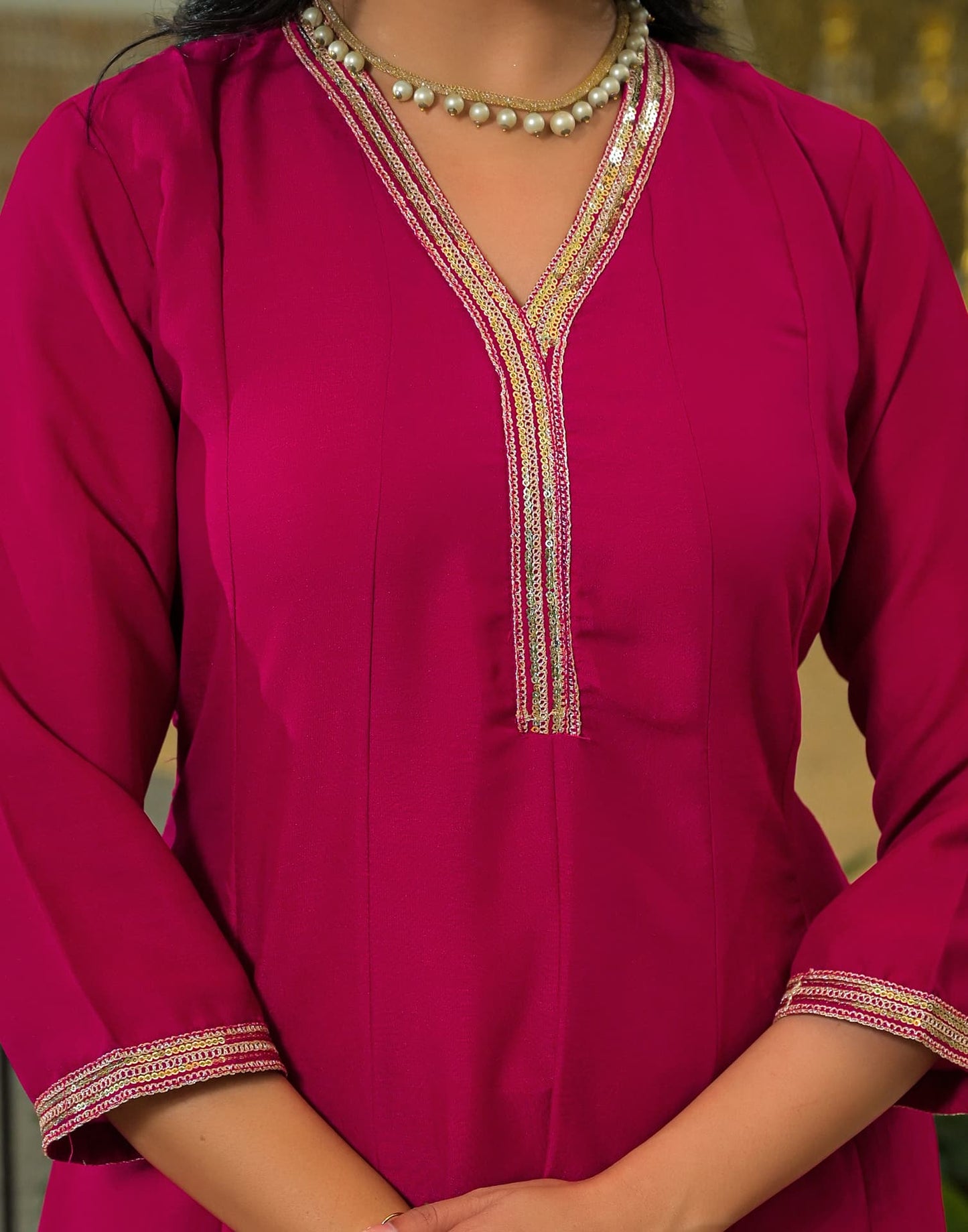Silk Embroidered Anarkali Kurta with Pant & Dupatta