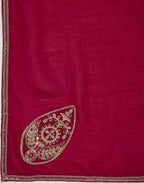 Silk Embroidered A-Line 3 Piece Kurta Set