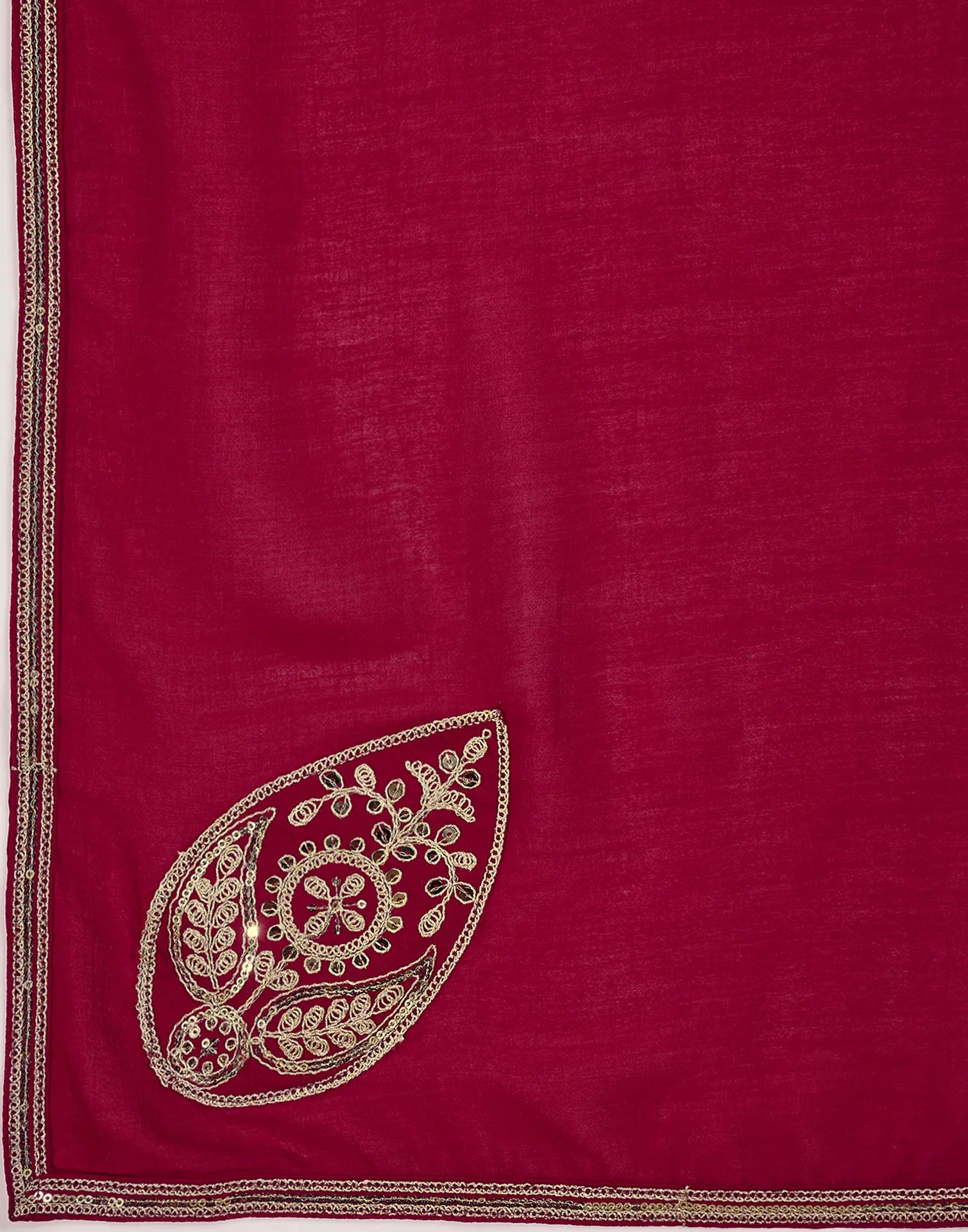 Silk Embroidered A-Line 3 Piece Kurta Set