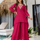Silk Embroidered Straight Kurta with Pant & Dupatta