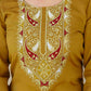Silk Embroidered Straight Kurta with Pant & Dupatta