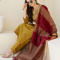 Silk Embroidered Straight Kurta with Pant & Dupatta