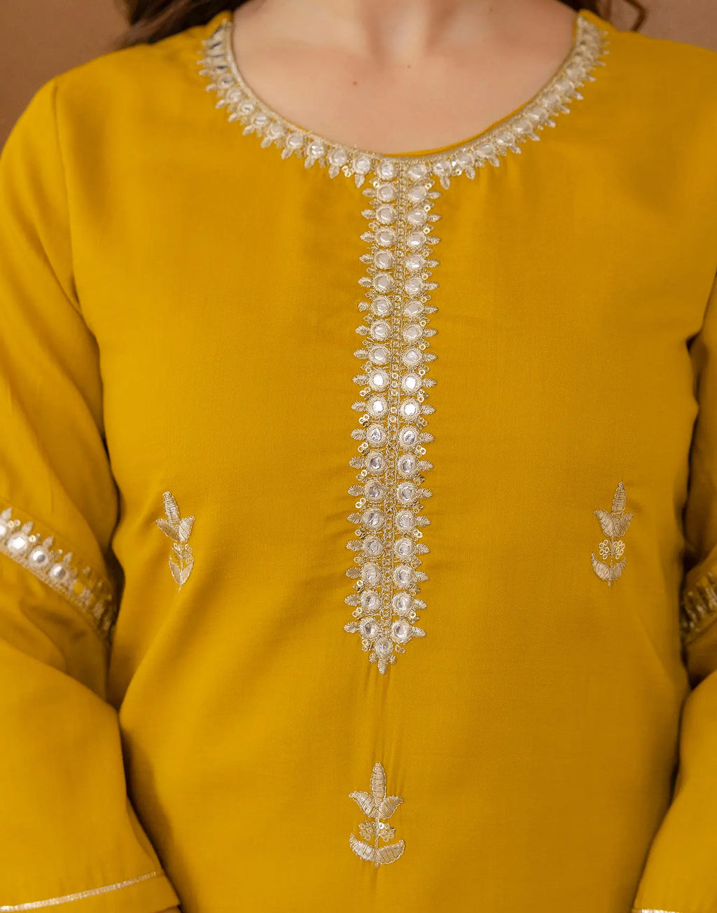 Viscose Rayon Embroidered Straight 3 Piece Kurta Set