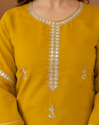 Viscose Rayon Embroidered Straight 3 Piece Kurta Set