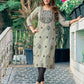 Cotton Embroidered Straight Kurti