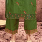 Silk Blend Embroidery and Lace Straight Kurta with Pant & Dupatta