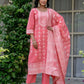Cotton Woven Design Straight Kurta with Pant & Dupatta