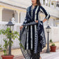 Cotton Printed, Embroidery Lace Straight Kurta with Pant & Dupatta