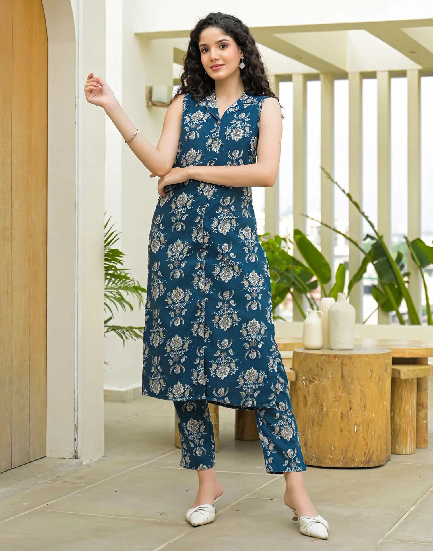 Multicolor cotton affordable co-ord set