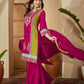 Silk Embroidered Straight Kurta with Pant & Dupatta