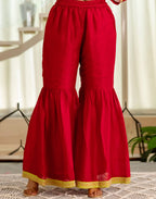 Silk Embroidered Straight 3 Piece Kurta Set