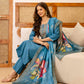 Silk Embroidered Straight Kurta with Pant & Dupatta