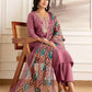 Silk Embroidered Straight Kurta with Pant & Dupatta