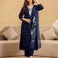 Rayon Embroidered Straight Kurta with Pant & Dupatta