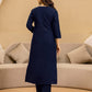 Rayon Embroidered Straight Kurta with Pant & Dupatta