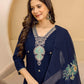 Rayon Embroidered Straight Kurta with Pant & Dupatta