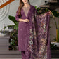 Cotton Blend Embroidered Straight Kurta with Pant & Dupatta