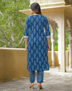 Viscose Rayon Printed Straight 3 Piece Kurta Set