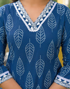 Viscose Rayon Printed Straight 3 Piece Kurta Set