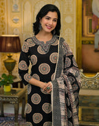 Viscose Rayon Embroidered Straight 3 Piece Kurta Set