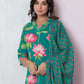 Cotton Printed Straight Kurta with Pant & Dupatta