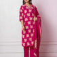 Cotton Printed Straight Kurta with Pant & Dupatta