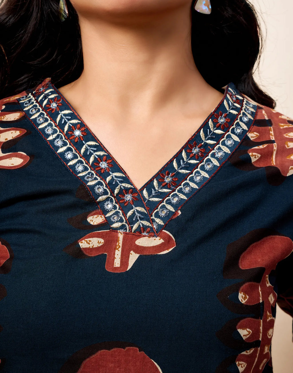 Viscose Rayon Printed Straight 3 Piece Kurta Set