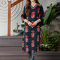 Cotton Printed Straight Kurta with Pant & Dupatta