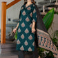 Cotton Printed Straight Kurta with Pant & Dupatta