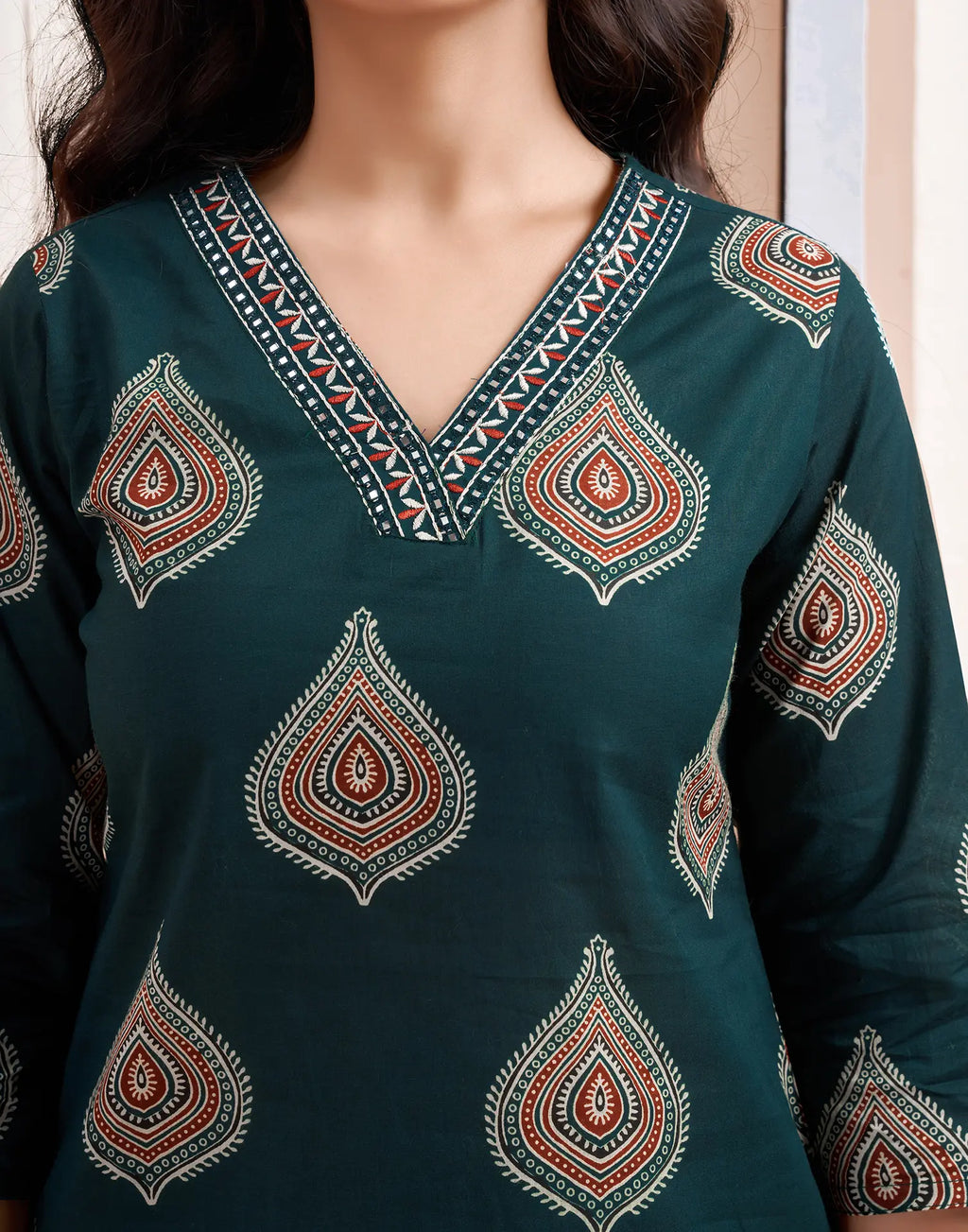 Viscose Rayon Printed Straight 3 Piece Kurta Set