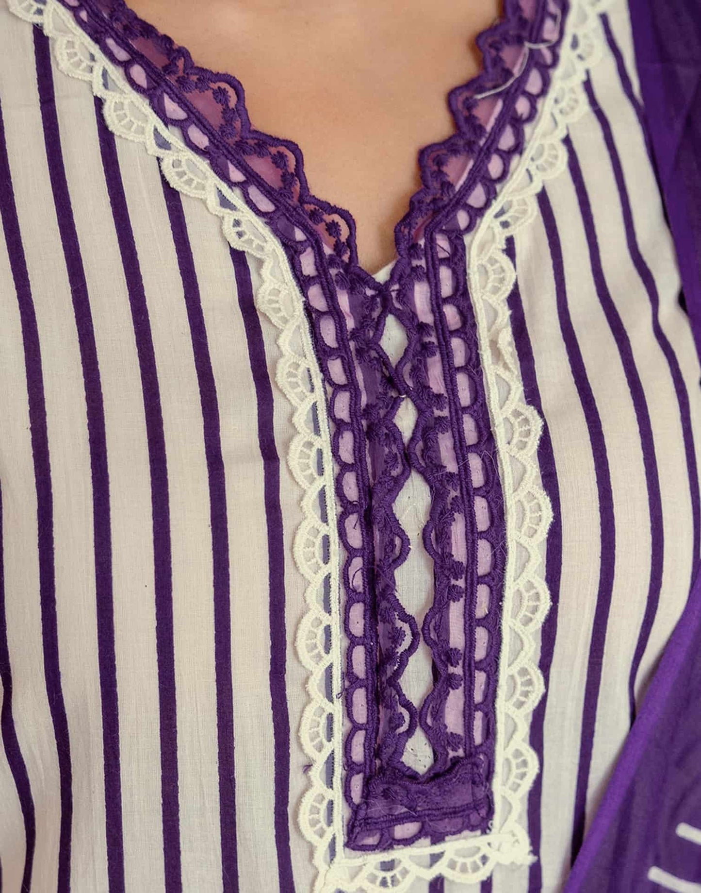 Cotton Printed Straight Kurta with Pant & Dupatta
