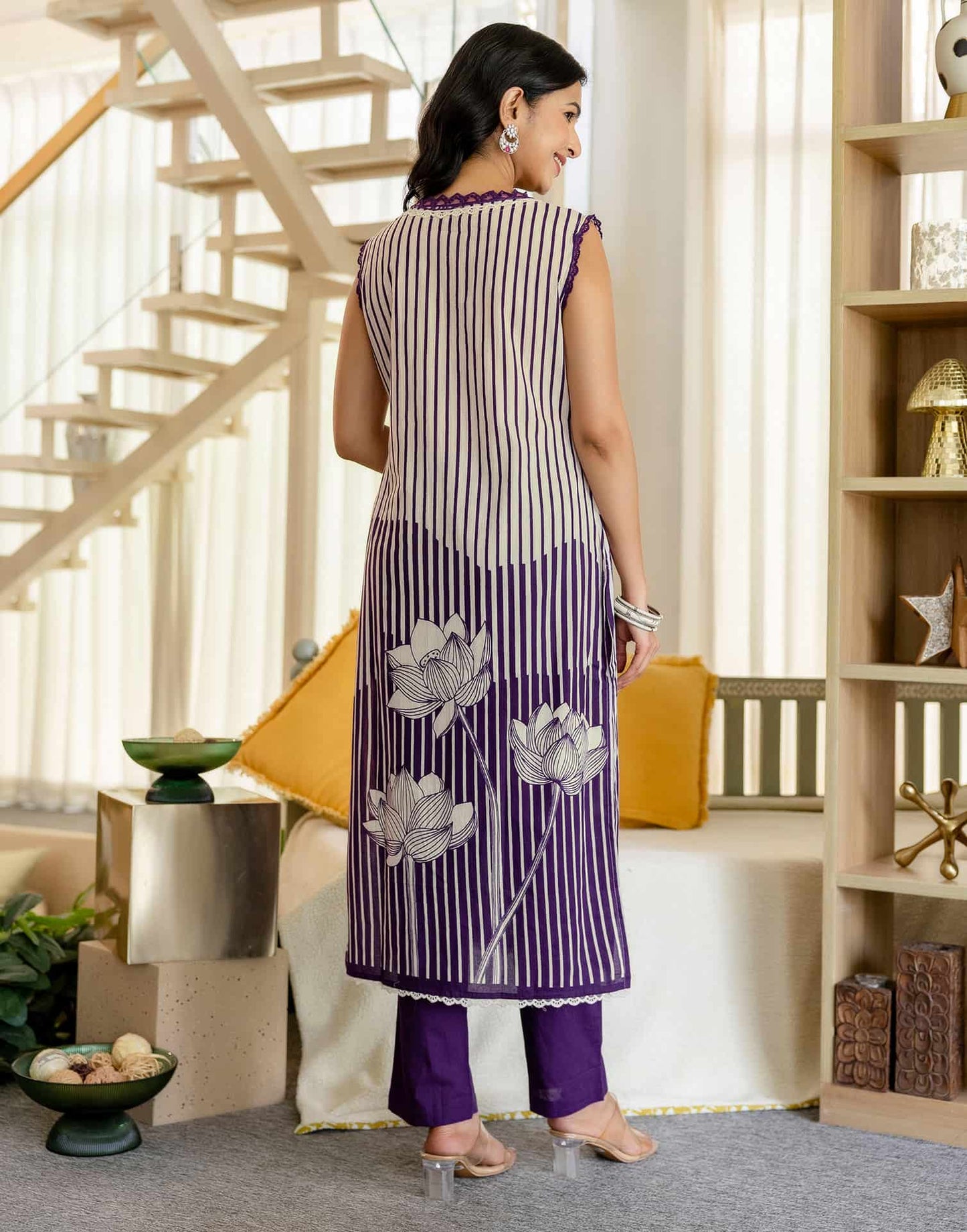 Cotton Printed Straight Kurta with Pant & Dupatta