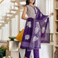 Cotton Printed Straight Kurta with Pant & Dupatta
