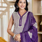Cotton Printed Straight Kurta with Pant & Dupatta