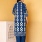 Cotton Printed Straight Kurta with Pant & Dupatta