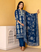 Viscose Rayon Printed Straight 3 Piece Kurta Set