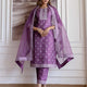Silk Blend Printed Straight Kurta with Pant & Dupatta