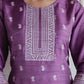 Silk Blend Printed Straight Kurta with Pant & Dupatta