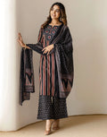 Viscose Rayon Printed Straight 3 Piece Kurta Set