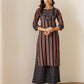 Cotton Printed Straight Kurta with Pant & Dupatta