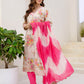 Cotton Blend Printed Straight Kurta with Pant & Dupatta