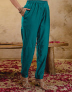 Viscose Rayon Floral Print Straight 3 Piece Kurta Set