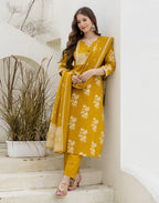Viscose Rayon Embroidered Straight 3 Piece Kurta Set
