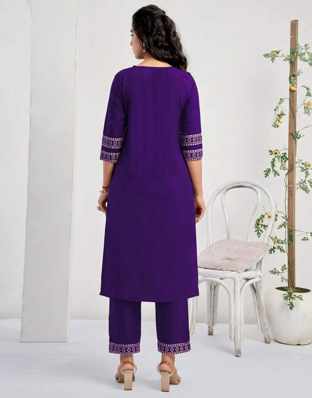 Cotton Printed Straight 3 Piece Kurta Set