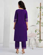 Cotton Printed Straight 3 Piece Kurta Set