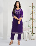 Cotton Printed Straight 3 Piece Kurta Set