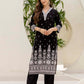 Cotton Straight Embroidery V-Neck Kurta with Pant & Dupatta